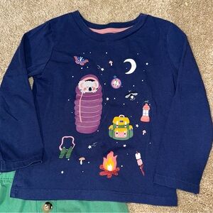 Mini Boden Navy Blue Adventure Graphic Tee